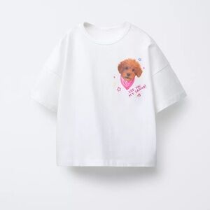 ZARA PUPPY PRINT T-SHIRT